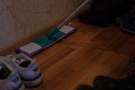 Mop the floors with shineの写真素材