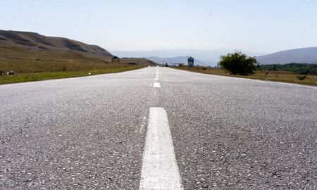 The road leading to the mountains