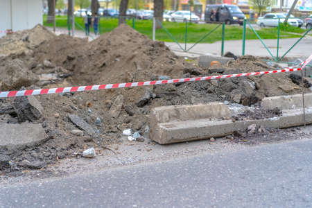 The closed section of the road is under repair