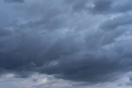 Lots of clouds covered the sky