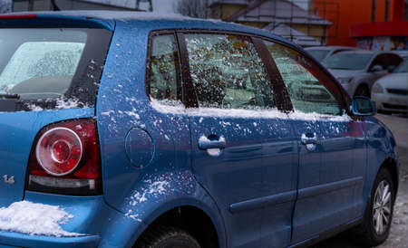 Snow and ice by car