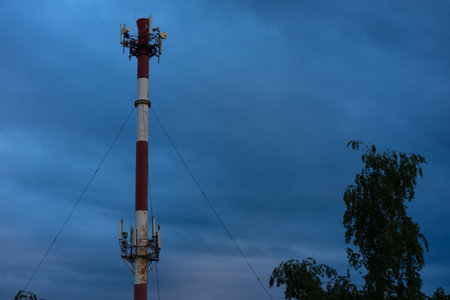 Pipe factory for the discharge of pollution into the skyのeditorial素材