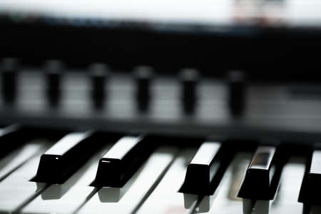 Piano keys with volume controlの写真素材