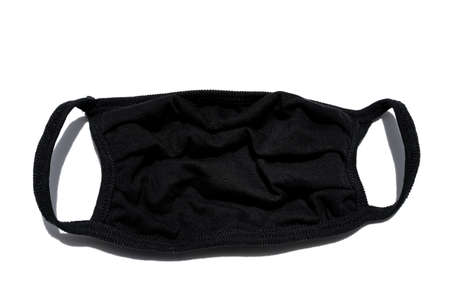 Black mask  on a white backgroundの写真素材