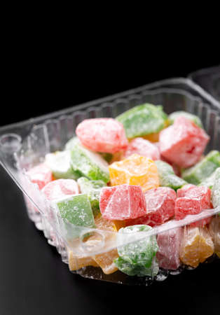 Turkish delight of different colorsの写真素材