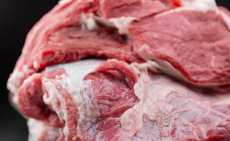 Fresh piece of raw meatの写真素材