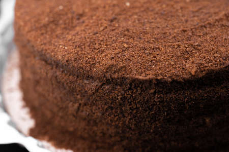 Fresh cake as background or textureの写真素材