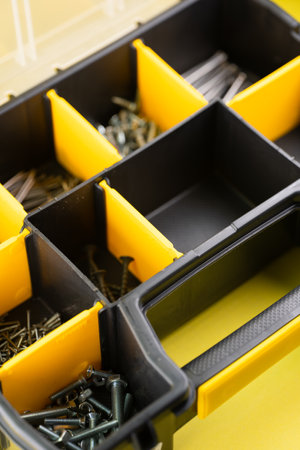 Organizer for nails, screws, nutsの写真素材