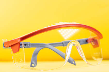 Safety glasses for working with toolsの写真素材