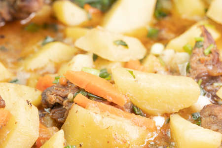 Meat sauce with spices and vegetablesの写真素材