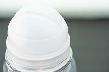 Roll-on deodorant on white backgroundの写真素材