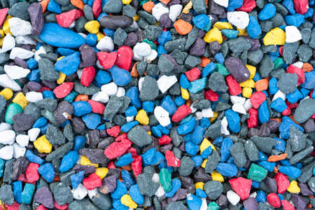 Pebbles of different colors as background
