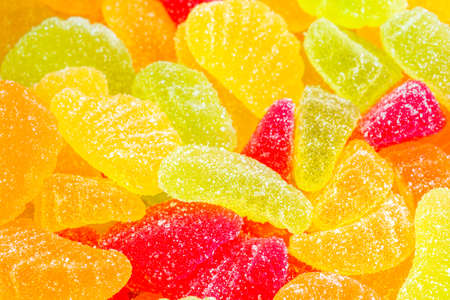 Gummy candies as background or textureの写真素材