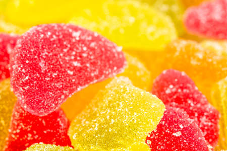 Gummy candies as background or textureの写真素材