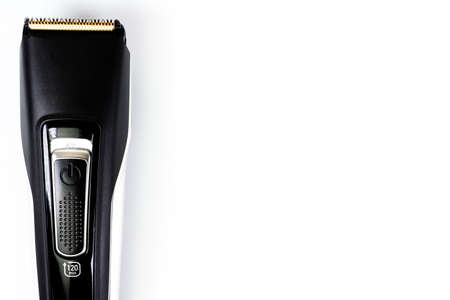Hair clipper trimmer isolated on white backgroundの写真素材
