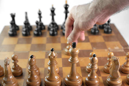 Chess game, the beginning of the gameの写真素材