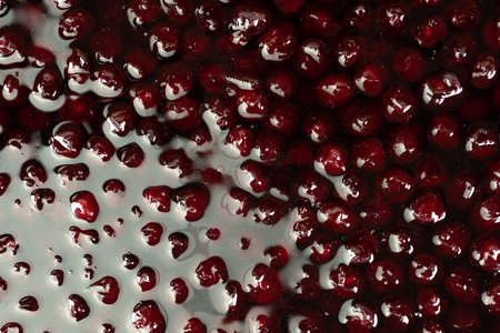 Cherry jam as background or textureの写真素材