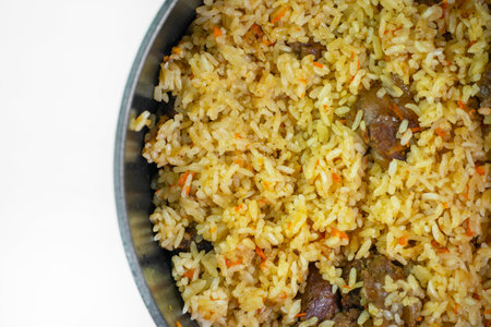 Pilaf with meat and saffronの素材 [FY310193944622]