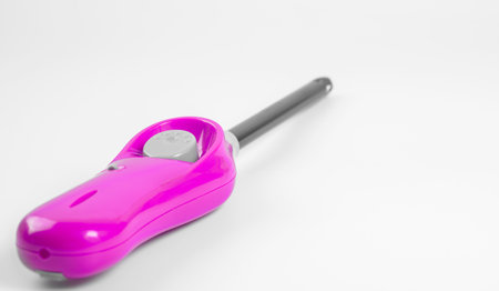 Lighter for the kitchen on a white backgroundの写真素材