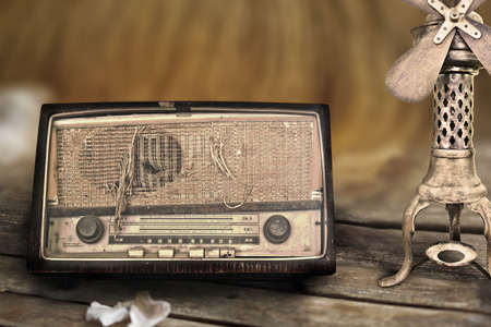 Classic and old radioのeditorial素材