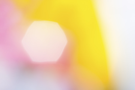 colorful and blur background with hexagon bokehの写真素材