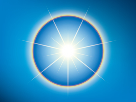 Sun coronaのイラスト素材