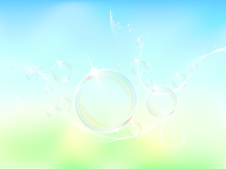 Bubbles waterのイラスト素材