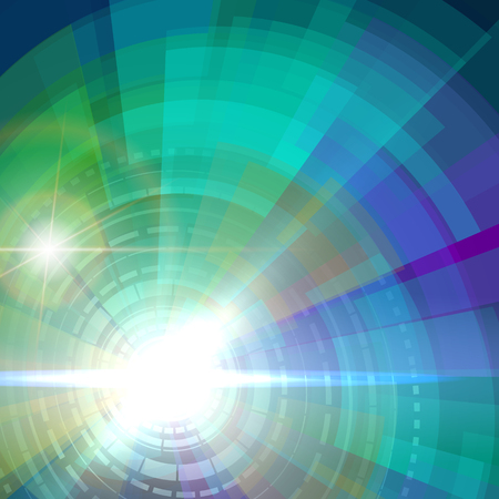 Abstract aura shining circle vector backgroundのイラスト素材