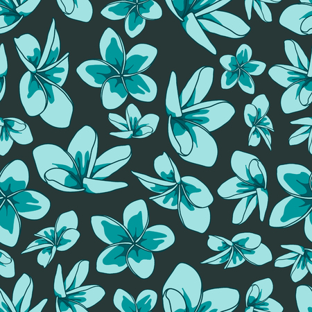 Floral element seamless background.のイラスト素材