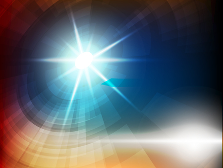 Blue light abstract on dark background.のイラスト素材