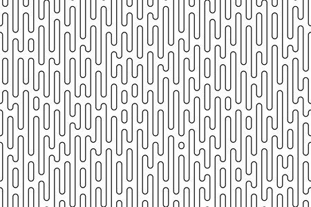 Monochrome doodle abstract seamless background with stroke line.