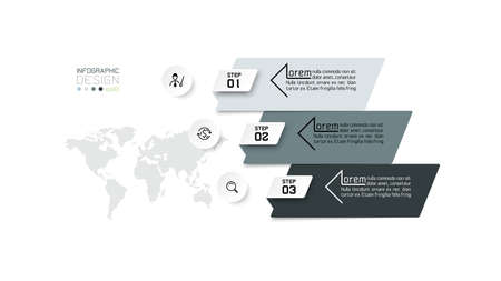 Vector design labels are used to describe planning, work procedures, educational results, business and other professional work.infographic design.のイラスト素材