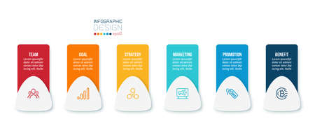 Business concept infographic template with option.のイラスト素材