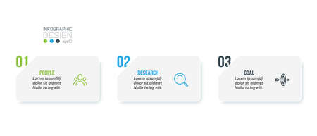 Business concept infographic template with option.のイラスト素材