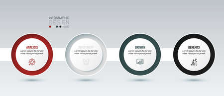 Business concept infographic template with option.