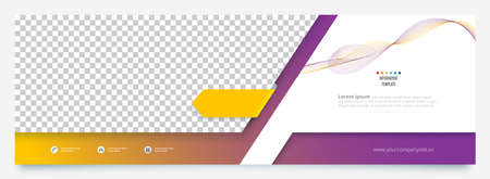 Business abstract banner design template.のイラスト素材