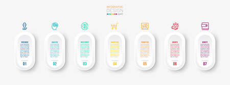 Infographic template business concept  with option.のイラスト素材