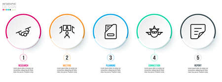 Timeline chart business infographic template.のイラスト素材