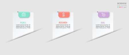 Infographic template business concept with option.のイラスト素材