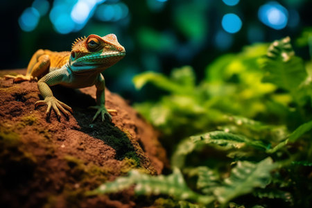 Lizards in nature, national geography, Wide life animals. AI Generated.の素材