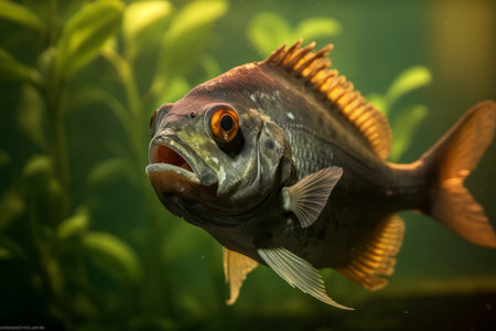 Piranha in nature, national geography, Wide life animals. AI Generated.の素材