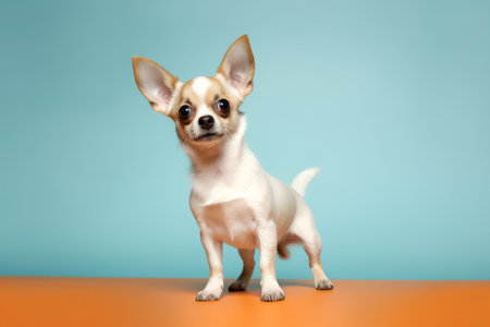 Cute Chihuahua in nature, national geography, Wide life animals. AI Generated.の素材