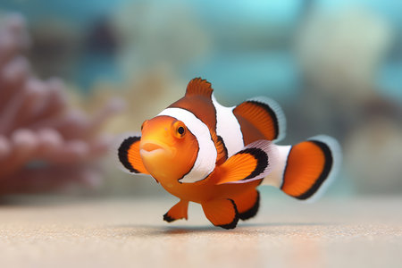 Very cute Clownfish in nature, national geography, Wide life animals. AI Generated.の素材