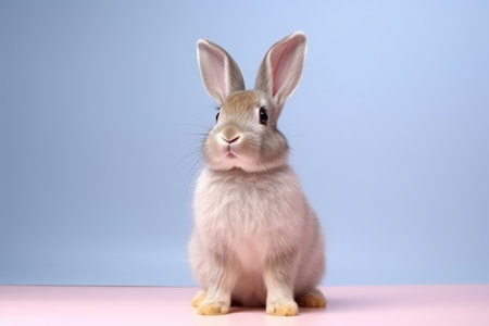Very cute Rabbit in nature, national geography, Wide life animals. AI Generated.の素材