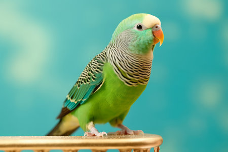 Very cute Parakeet in nature, national geography, Wide life animals. AI Generated.の素材