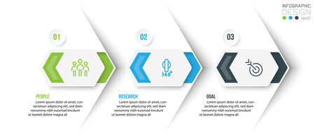 Timeline chart business infographic template.のイラスト素材