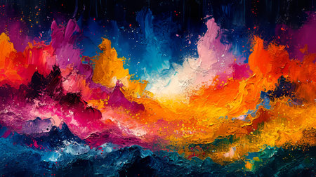 abstract colorful background with space for your text, computer generated illustrationの素材