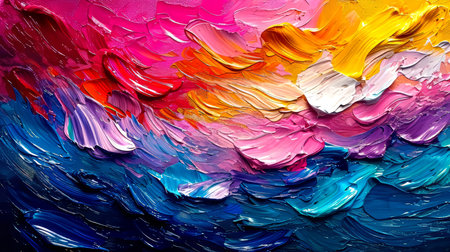 Abstract art background. Hand-painted background.の素材
