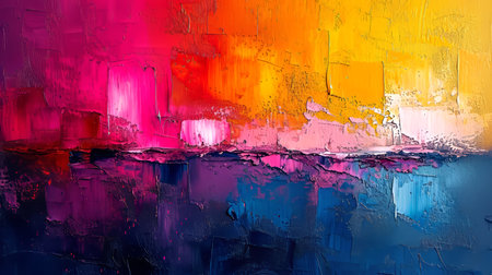Abstract oil painting. Colorful background. Oil painting on canvas. Fragment of artwork.の素材