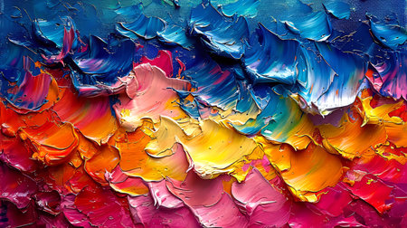 Abstract art background. Hand-painted background.の素材